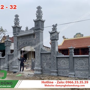 Cổng đá nhà thờ họ XC2-32