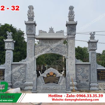 Cổng đá nhà thờ họ XC2-32