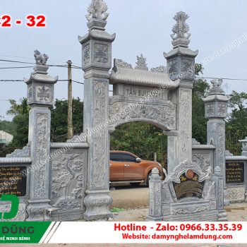 Cổng đá nhà thờ họ XC2-32