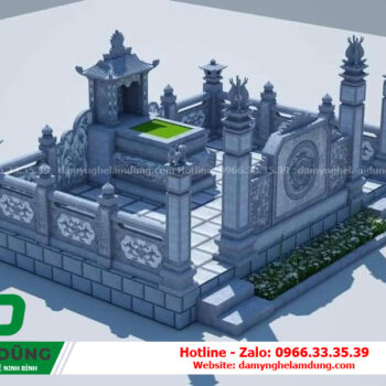 Bản vẽ khu lăng mộ XBV-21