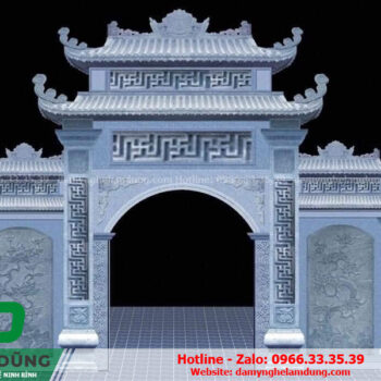 Bản vẽ cổng lăng mộ đá XBV-22