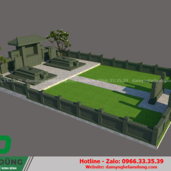 Bản vẽ khu lăng mộ XBV-45