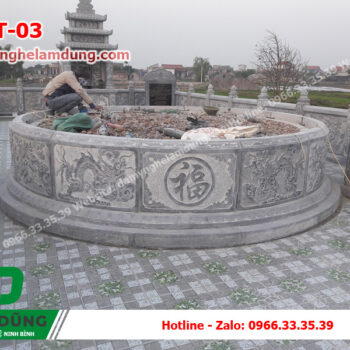 Mẫu mộ tròn đá XMT-03