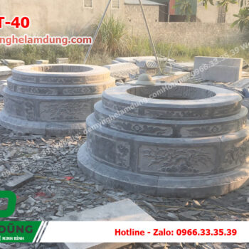 Mẫu mộ tròn đá XMT-40