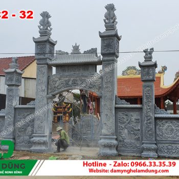 Cổng đá nhà thờ họ XC2-32