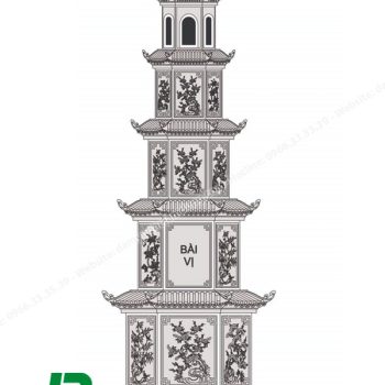 Mộ tháp đá XBT-08