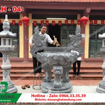 Mẫu lư hương đá XLH-04