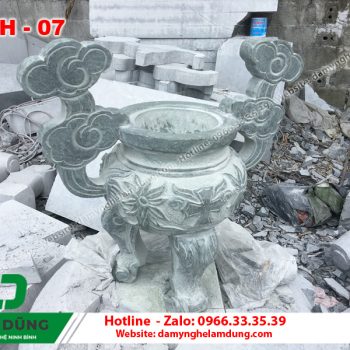 Mẫu lư hương đá XLH-07