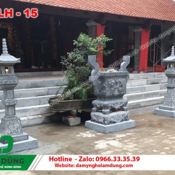 Mẫu lư hương đá XLH-15