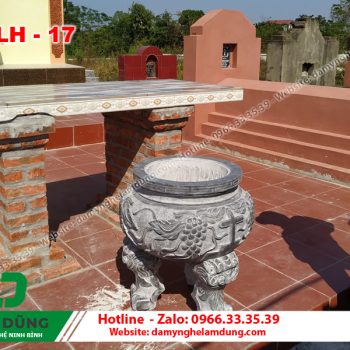 Mẫu lư hương đá XLH-17