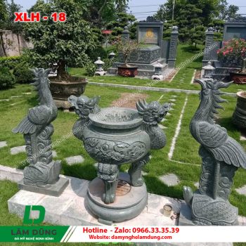 Mẫu lư hương đá XLH-18