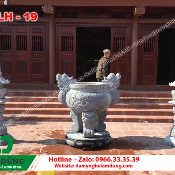Mẫu lư hương đá XLH-19