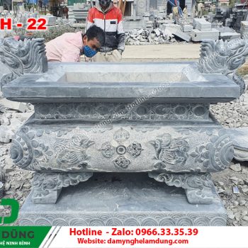 Mẫu lư hương đá XLH-22