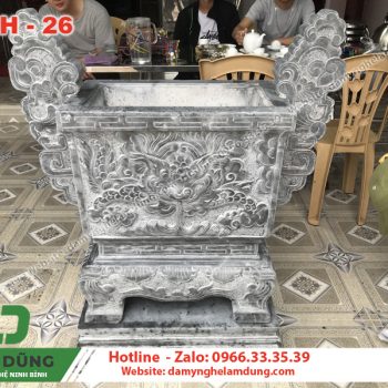 Mẫu lư hương đá XLH-26